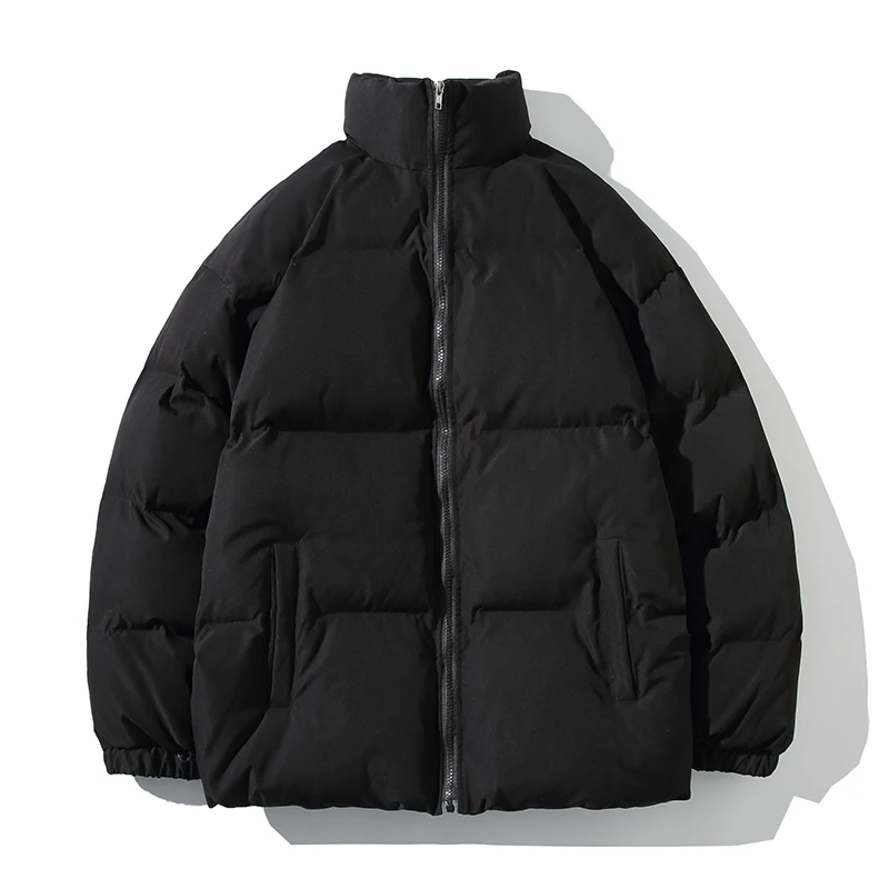 Kurtka Zimowa Męska Parka Gruba Ciepła Kurtka Męska Stójka Jednolity Kolor Casualowa Parka Damska Moda Nowa Odzież Uliczna 5XL