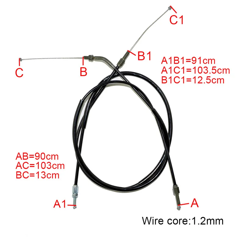 Dirtbike-Accessories Throttle Line Cable Wire For KAWASAKI KLX250 KLX250R KLX300 KLX300R KLX650 KLX650R