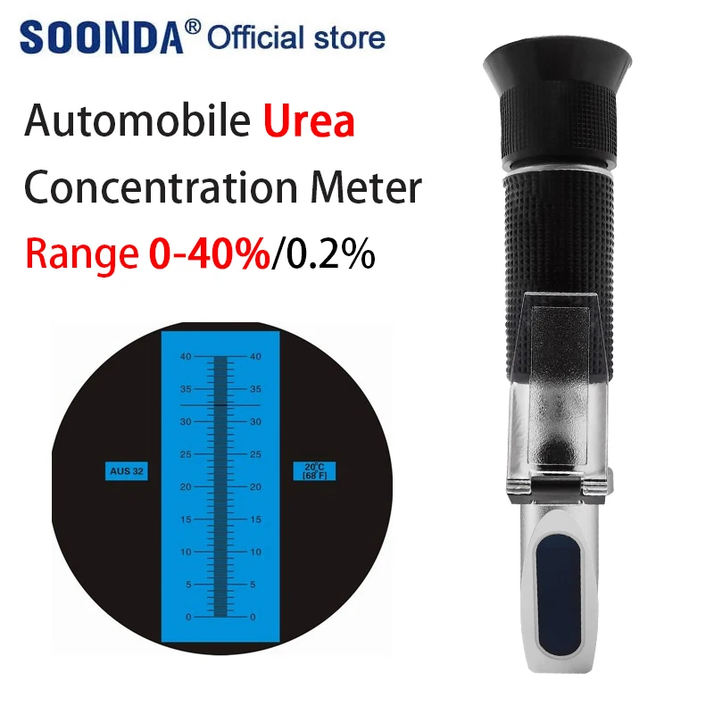 Digital Urea Refractometer 0-40% Automobile Exhaust Treatment Fluid Vehicle Urea Concentration Meter Tester Detector