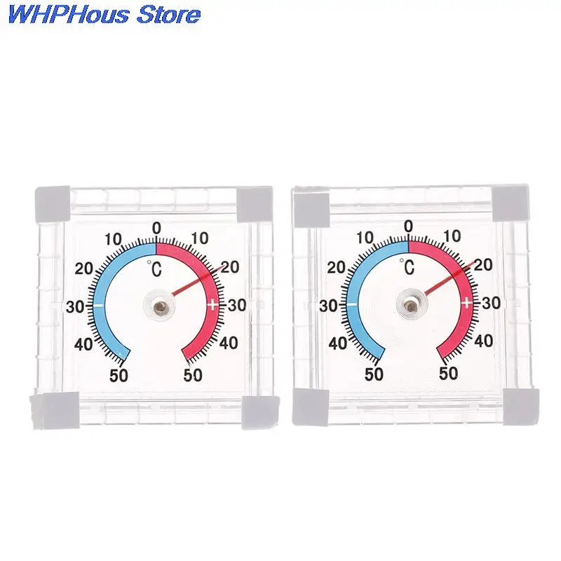 1PCS -50 ~ 50 ℃ Temperature Thermometer Window Indoor Outdoor Wall Garden Home Graduated Disc Measurement Tool