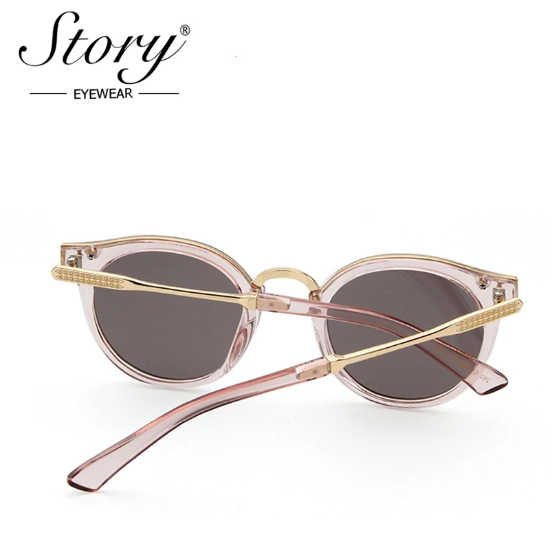 STORY Women Mirror Sunglasses KW Style Brand Designer Top Quality Oval Sun Glasses Female UV400 Small Arrows Fashion Eyeglasses