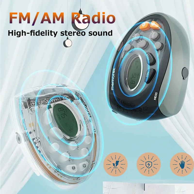 

FM AM Mini Pocket Radio Hifi Stereo Portable Receiver With LCD Display Support One-click Deposit and Anti-mistouch Lock