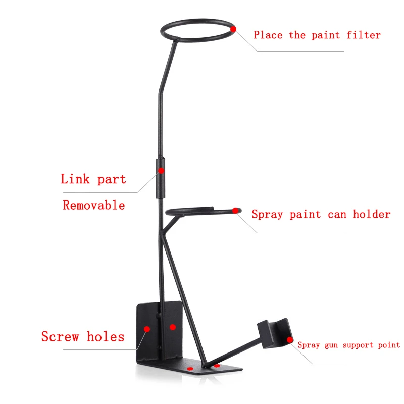 The Car Spray Gun Rack Can Be Placed On The Display Rack Fixed Paper Funnel Tool Can Be Used For Nailing The Wall