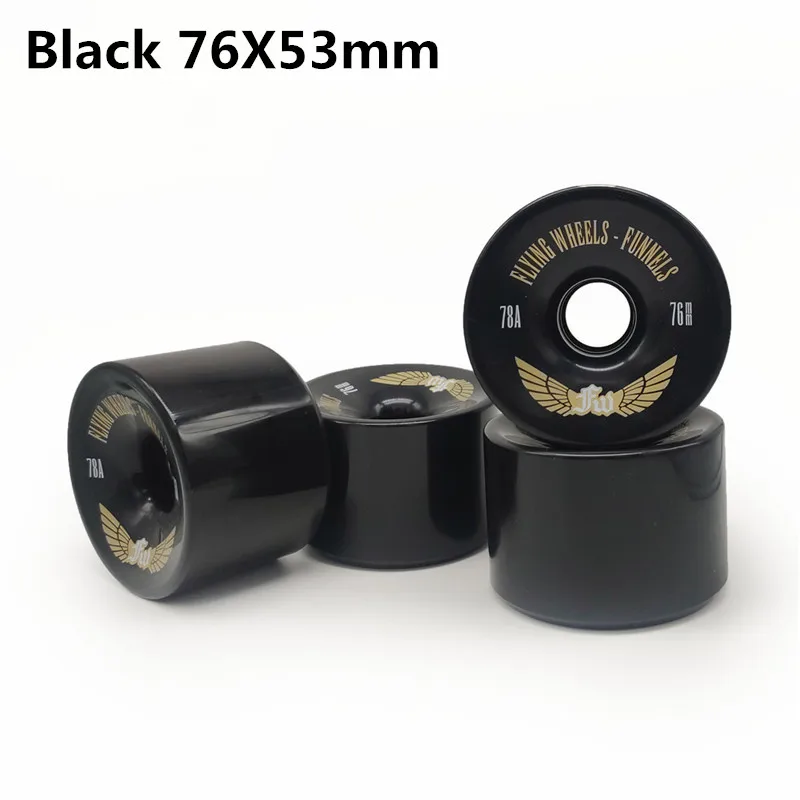 Road Tyre 82A Anti-vibrate Skateboard Wheel for 75mm 76mm Single Double Rocker Skate Board Skating Rodas Durable PU 4 pcs