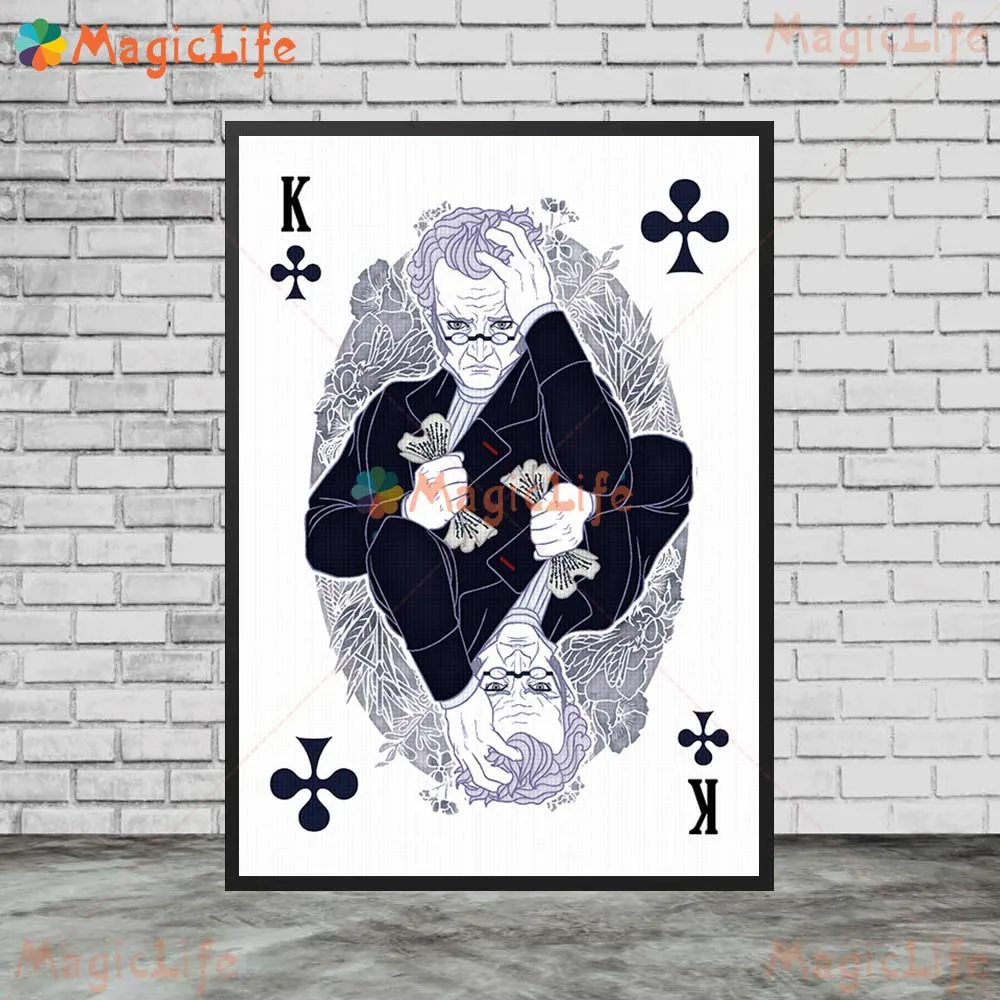 عد مونتي كريستو أوراق اللعب بوكر الرسم على لوحات القماش الجدارية ديكور المنزل جدار صور لغرفة المعيشة الملصقات غير المؤطرة #2