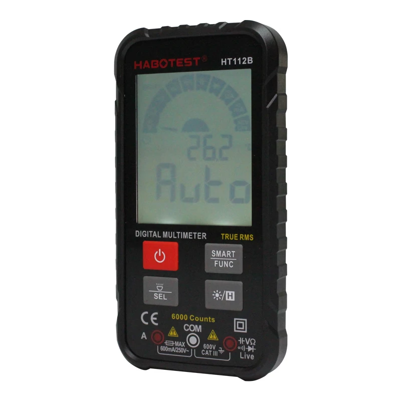 HABOTEST HT112B Pocket Pocket Automatic Range Fool Electronic Electrician Repair True RMS Digital Multimeter