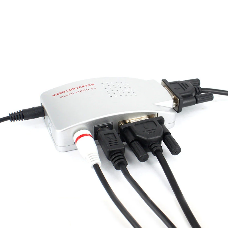 Pc Converter Box Vga Naar Tv Av Rca Signaal Adapter Converter Video Switch Box Met Kabel