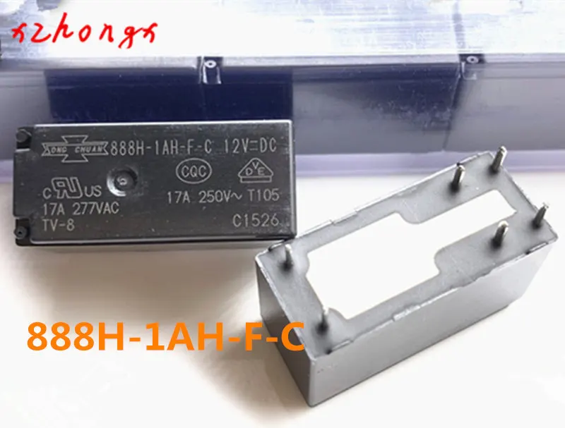 888H-1AH-F-C 888HN-1AH-F-C-12VDC 888HN-1AH-F-C-12V 888HN-1AH-F-C-DC12V 6PINS 17A 12VDC Power Relay