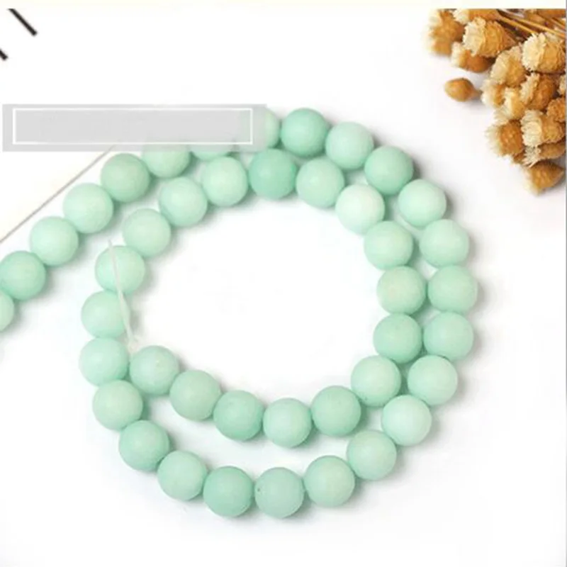 Natural Amazonite Stone 4/6/8/10/12mm Necklace Bracelet Jewelry Loose Beads 15 Inch wk78