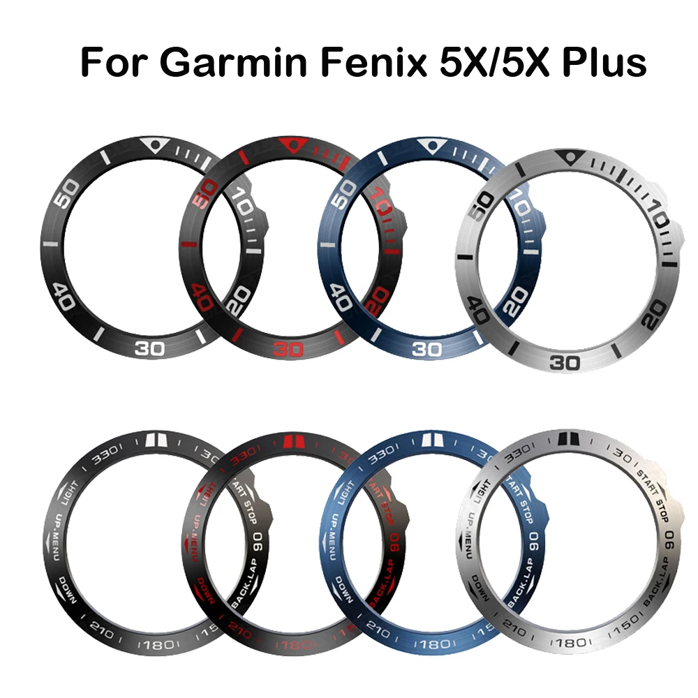 Casing Bingkai Penataan Cincin Bezel Panas untuk Garmin Fenix 5x 5x Plus 3 Jam Tangan Pintar Penutup Baja Tahan Karat Cincin Perlindungan Antigores