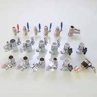 Water purifier ball valve inlet pipe three-way 1/4 3/8 1/2 straight drinking pure water machine filter valve angle valve connect
