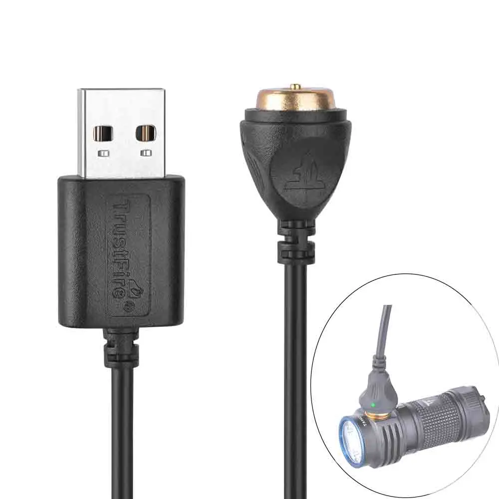 Trustfire MW1 Smart Magnetic Charging Cable for Trustfire MC1 MC12 MC18 MC3 MC5 Flashlight and E18R E30R HM65R