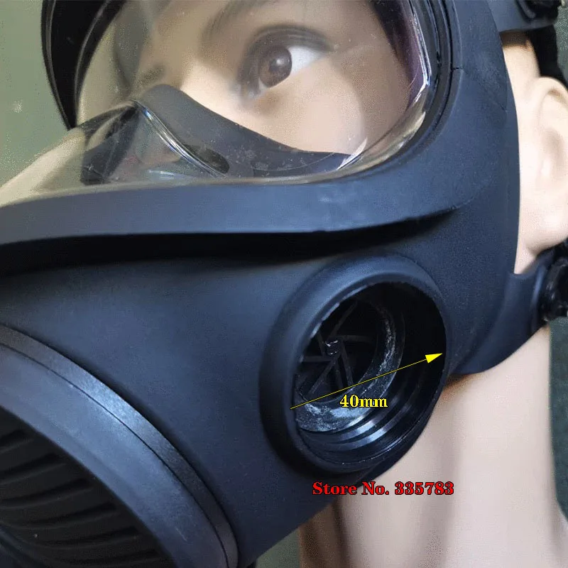 TF11D Double tank respirator gas mask Concave and convex mirror Effective protection against impact Chemical Breathe gas mask