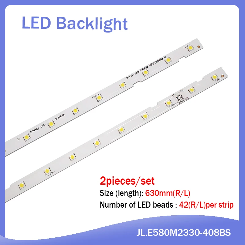 New 10PCS LED Backlight Strip for Samsung UN58NU7100 UE58NU7100 UN58nu710D UN58NU6080 LM41-00632A BN96-46866A JL.E580M2330-408BS