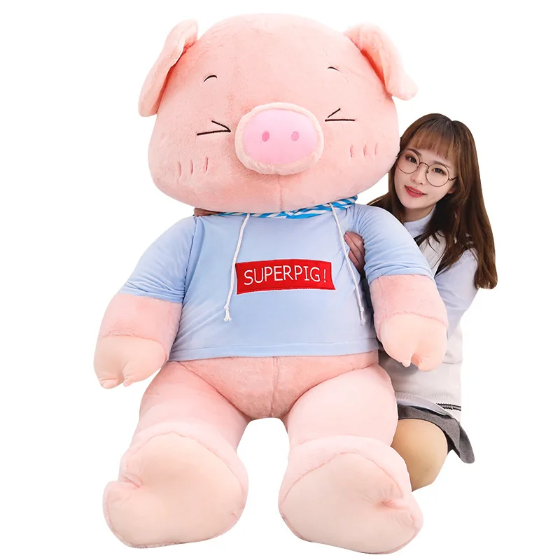 Oversized Pillow Soft Plush Stuffed Plush Toy Creative Pig Plush Toy 120cm/170cm/210cm Doll Girl Birthday Gift