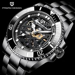 PAGANI DESIGN Brand Luxury Sapphire Stainless Steel Mechanical Watch Men's Business Sports Watch Waterproof 100m Automatic Watch