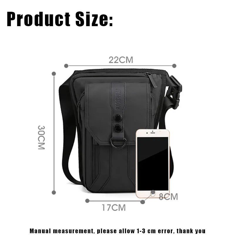 YoReAi Nylon Waterproof Military Tactical  Leg Bag For men Fanny Thigh Pack Motorcycle Waist Pack Outdoor Sport Ride Waist bags