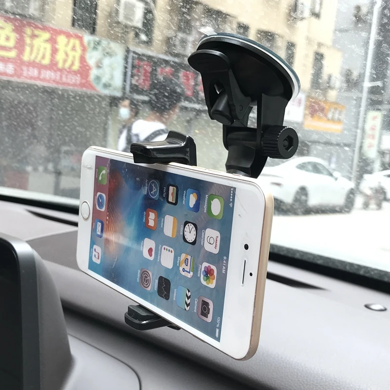 BEAUTYMAX Car Phone Holder Windshield Window Display Car Phone Holder Extendable GPS Stand Mount Support 360 Rotatable