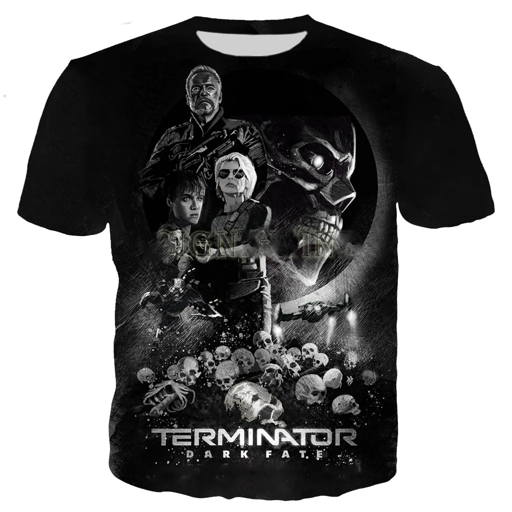 Fashion Movie Terminator Arnold Schwarzenegger T Shirt Men Women 3D Printed T-shirt Harajuku Style Tshirt Streetwear Tops