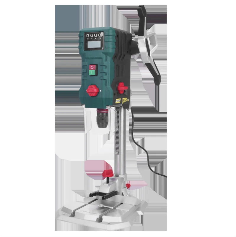 Taladro de banco con pantalla Digital de 220V con posicionamiento infrarrojo, velocidad ajustable, máquina perforadora de banco para carpintería, herramienta eléctrica