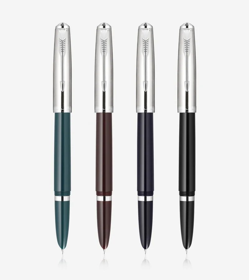 New 4 colors luxury brand JinHao 86 Fountain Pen Black Green stainless steel Extra Nib 0.38mm Office school supplies ink pens