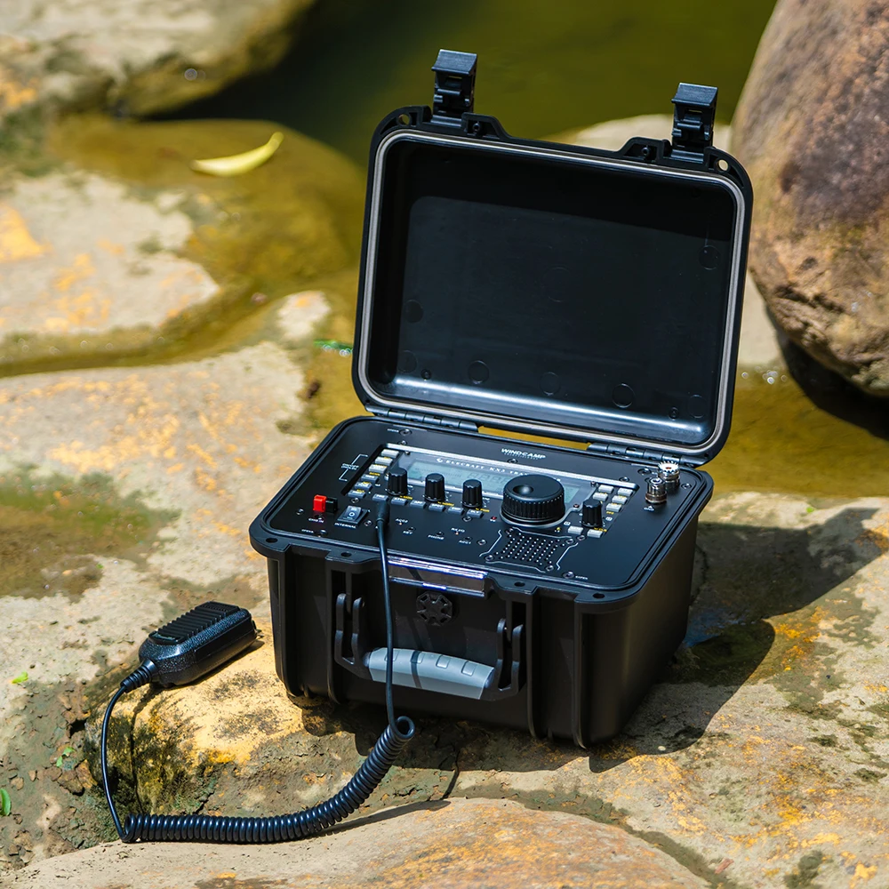 WINDCAMP-Portable Safety Box + Battery Case for Electronic KX3, Short Radio Transceiver, Ham GOBOX Black