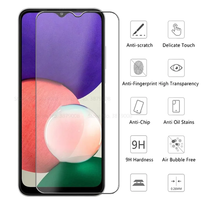 2in1 protective glass For Samsung Galaxy A22 5G case glass galaxy a22 S a 22S 22a tempered glass samsun gakxi a22 phone cover