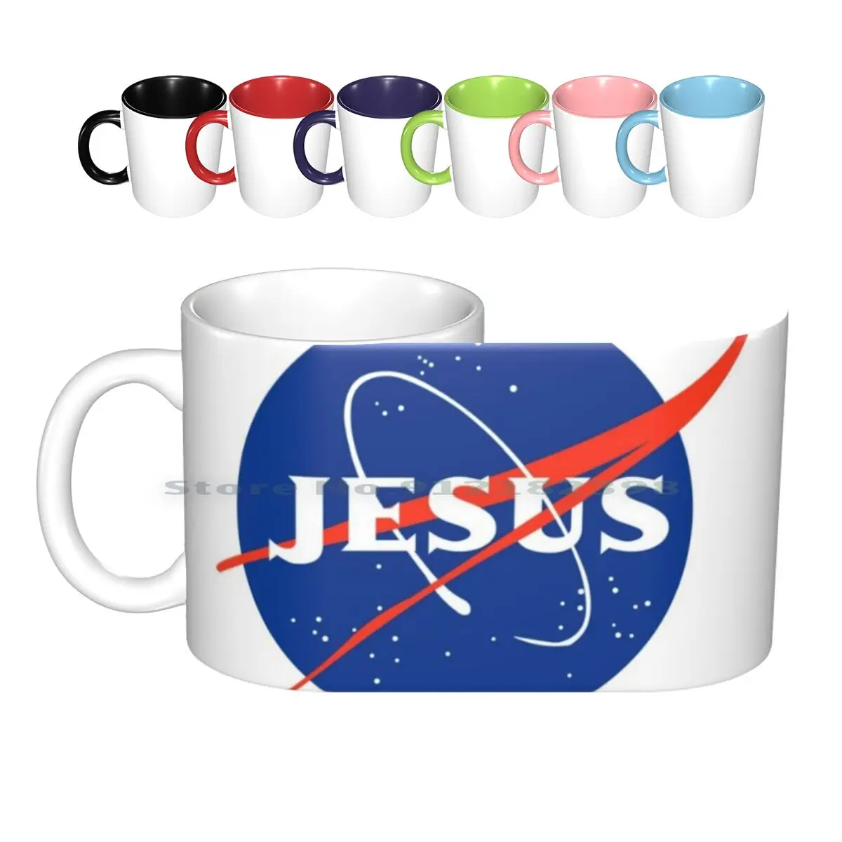 Jesus ( Meatball ) Logo Ceramic Mugs Coffee Cups Milk Tea Mug Logo Faith Jesus Christian Cool Logo Vsco Tumblr God Is Greater