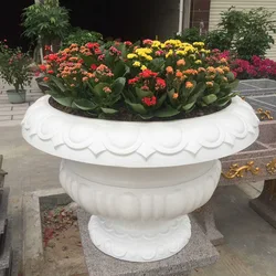 Big 60cm Garden Decorative Plastic Concrete Planter Flowerpot Mold