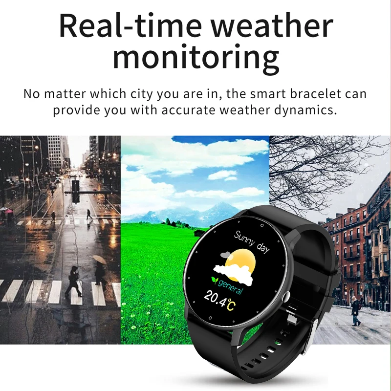 LIGE-Reloj deportivo inteligente para hombres y mujeres, pulsera con monitor de presión arterial, sueño y actividad, podómetro, Android e iOS, nuevo