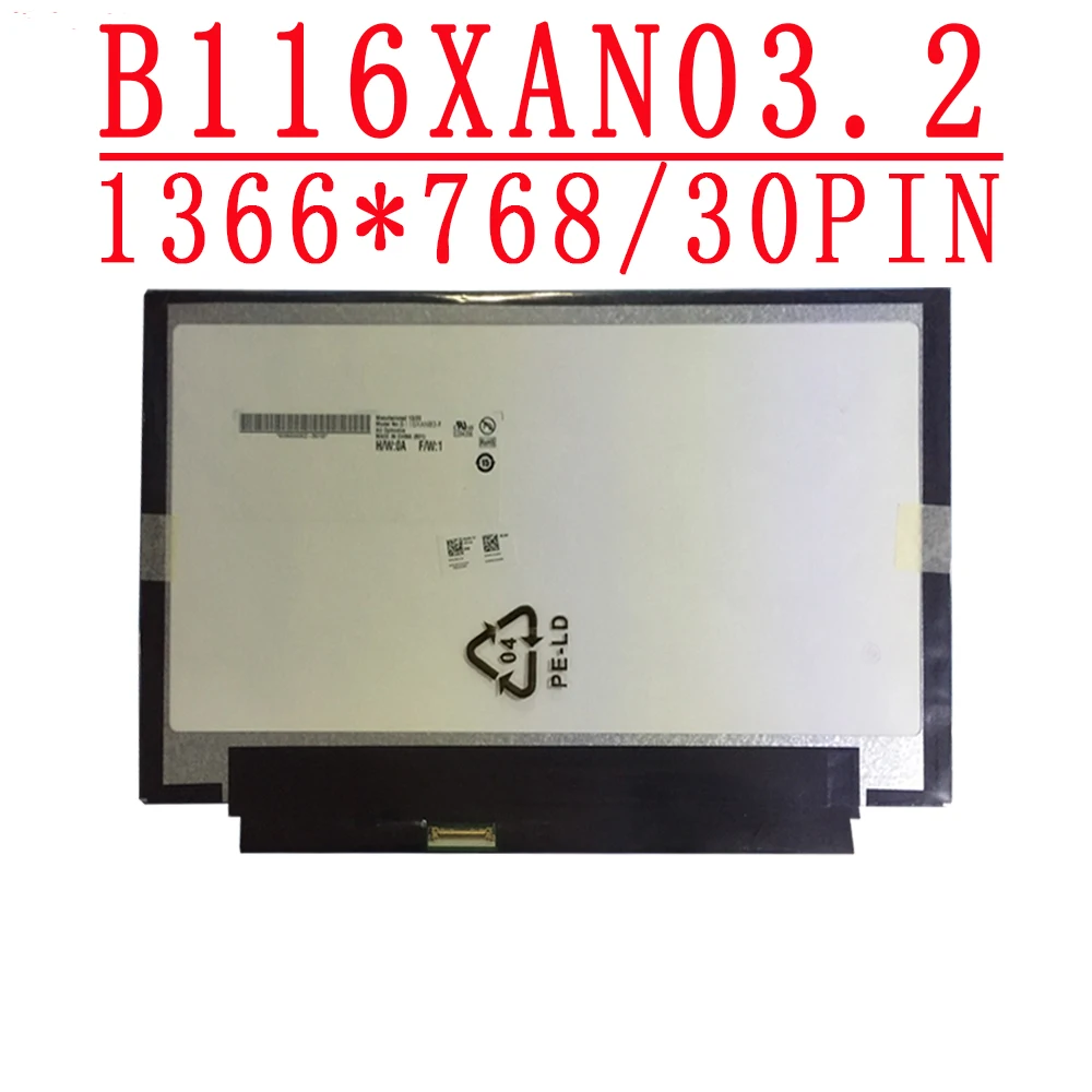 

ЖК-дисплей B116XAN03.2, 11,6 дюйма, EDP, 30 контактов, ЖК-дисплей ips для ноутбука, B116XAN03.2, для Acer Aspire V5-122P, v5-132p, MS2377