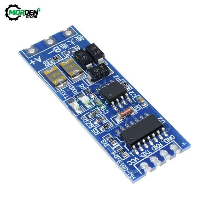 3.3V 5V TTL to RS485 Module Hardware Automatic Flow Control Module Serial UART Level Mutual Conversion Power Supply Module