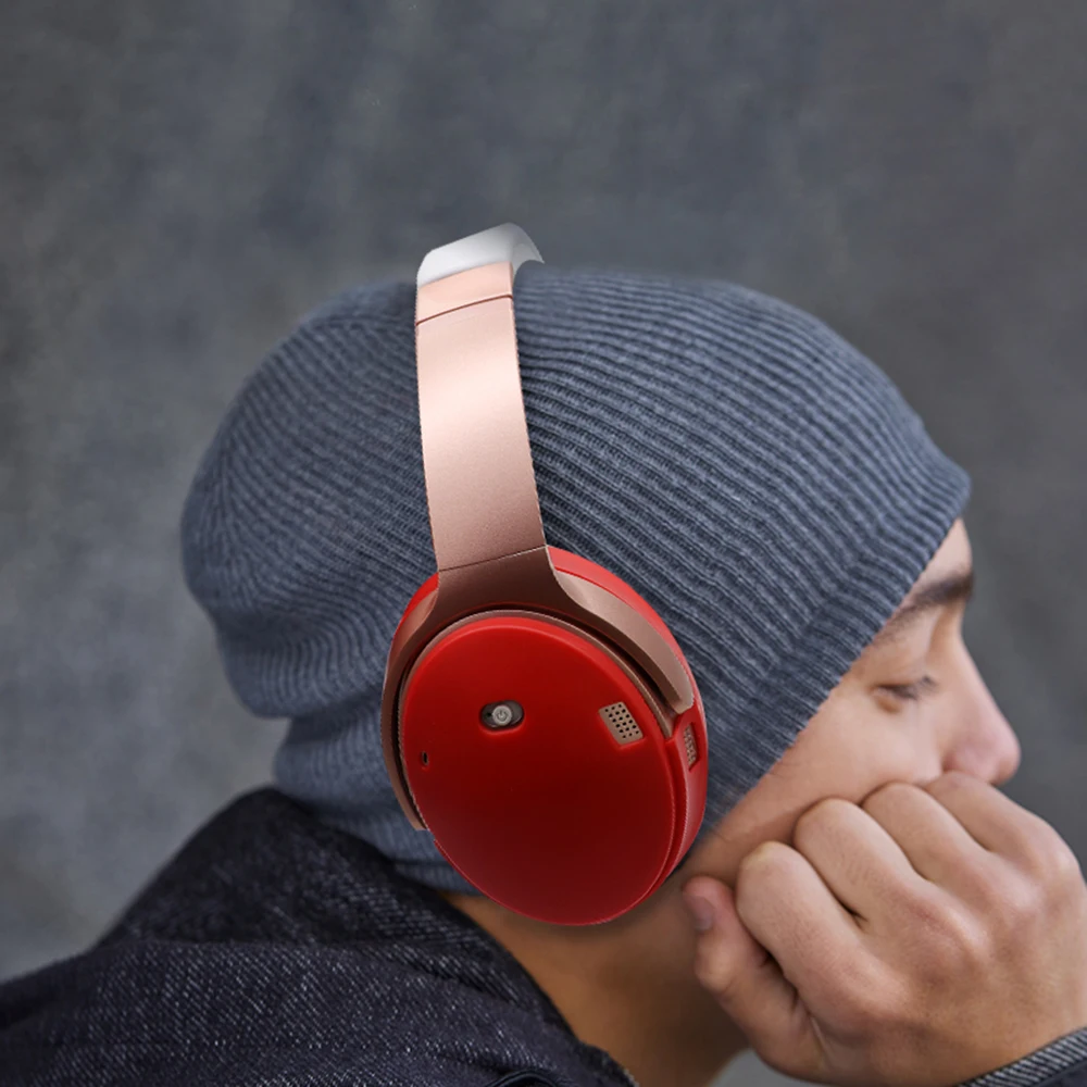 ป้องกันซิลิโคนกรณี Sweatproof ล้างทําความสะอาดได้สําหรับ Bose QuietComfort 35 QC35 I II หูฟัง