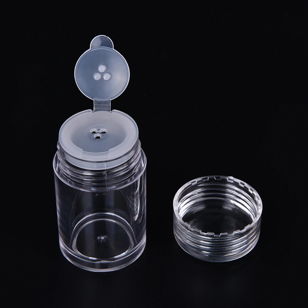 1PCS 10ml Loose Powder Jar With 1/3/12 Holes Refillable Bottles Nail Powder Bottle With Sifter Nail Glitter Powder Container