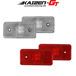 Temizle/kırmızı Lens Amber/kırmızı LED araba yan ikaz lambaları için değiştirin 2002-2014 Mercedes Mercedes g-class Class gg55 yan çamurluk ışıkları