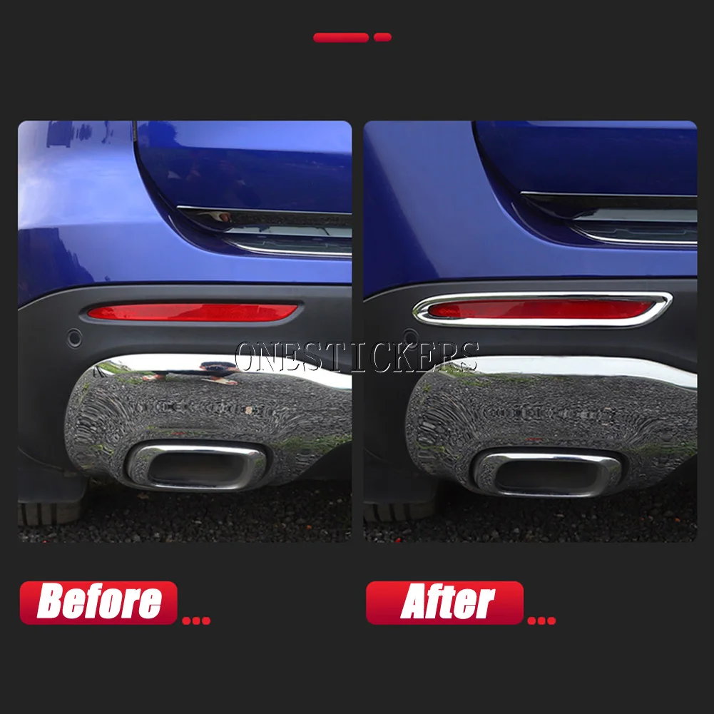 For Mercedes Benz GLB Class X247 GLB180 GLB200 GLB220 GLB250 2020 2021+ ABS Car Accessories Rear Fog Lamp Light Cover Trim Frame