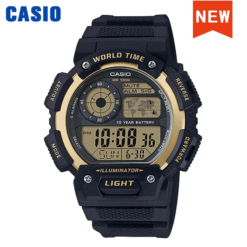 Casio watch men top brand luxury LED digital 100 meters waterproof quartz watch sports military watch relogio AE-1400