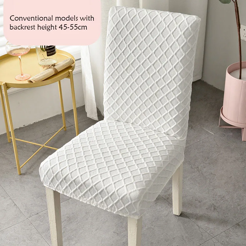 2/4 Pcs Computer Chair Cover  Cushion Backrest Integrated Household Modern Minimalist Dining Chair Stool Cover 50% Off