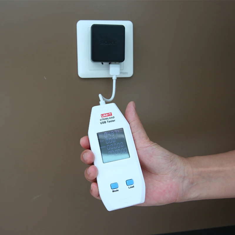 UNI-T ut658load tipo um porto tensão de saída usb tester atual energia capacidade circuito quivalent resistência carga eletrônica