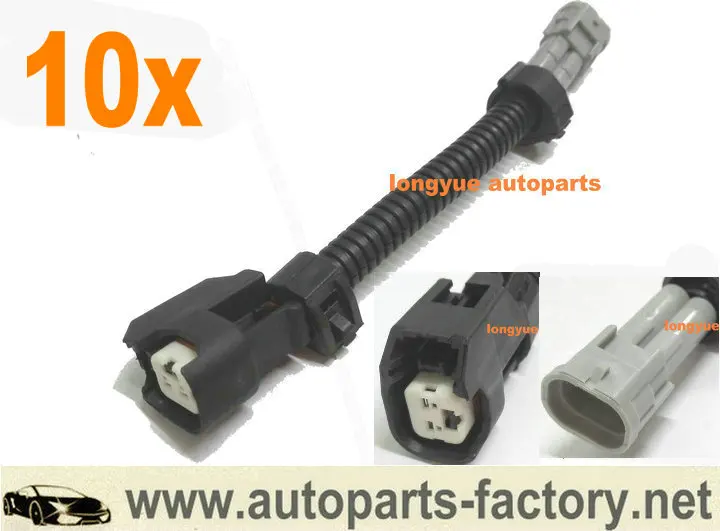 

Longyue 10pcs Uscar Female ev14/ev6 to Male Nippon Denso Fuel Injectors Adapter 2jzgte 2jzge 2jz-gte