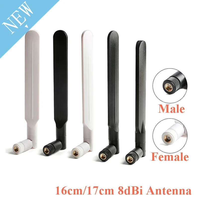 8dBi-antena SMA macho y hembra, enrutador inalámbrico WiFi para 4G/3G/GSM/GPRS/2G LTE 900mhz RP SMA