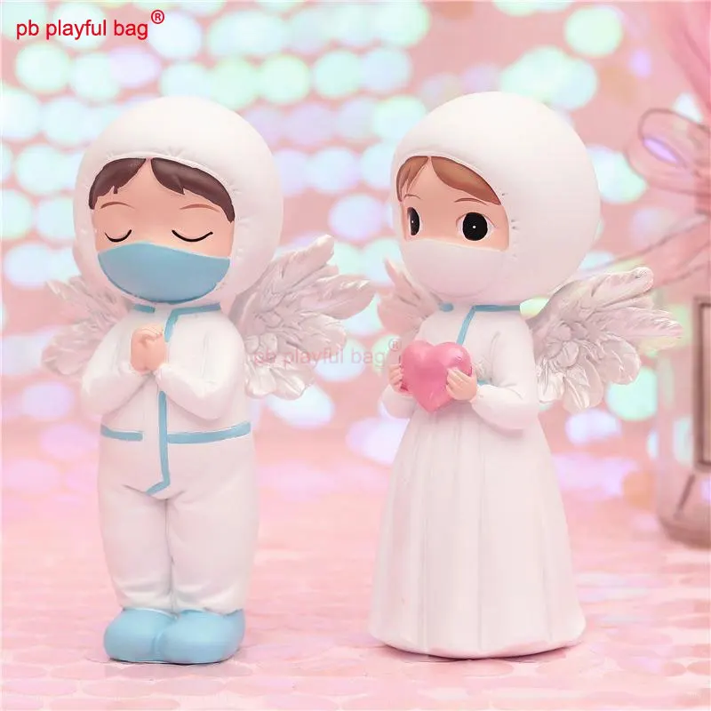 PB Playful bag Lovely doll angel in white ornaments nurses originality souvenir gift guardian doctor Children's Day HG128