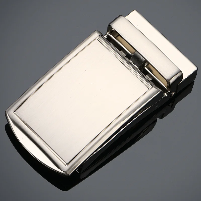 Hebilla automática de aleación de negocios para hombre, hebilla de cinturón de placa única para trinquete de 3,5 cm, accesorios de ropa, cinturón de