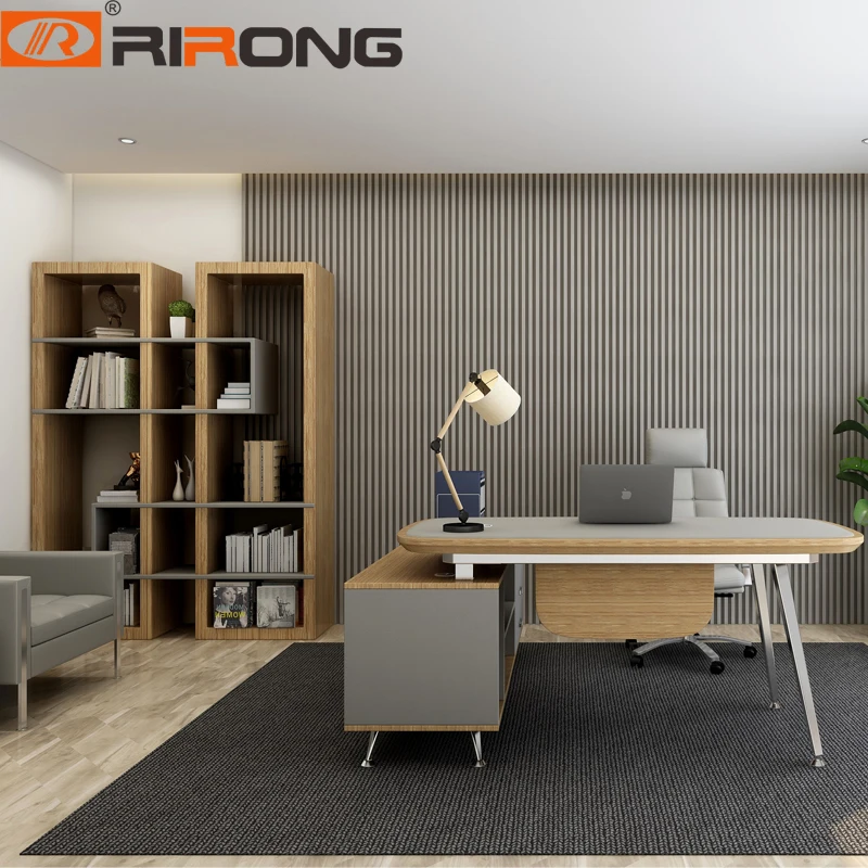 

Modern Elegant Furniture Design Home Study Table Wood Leather Small Grey Little Work Laptop Desk Writing Study Table Desk Set