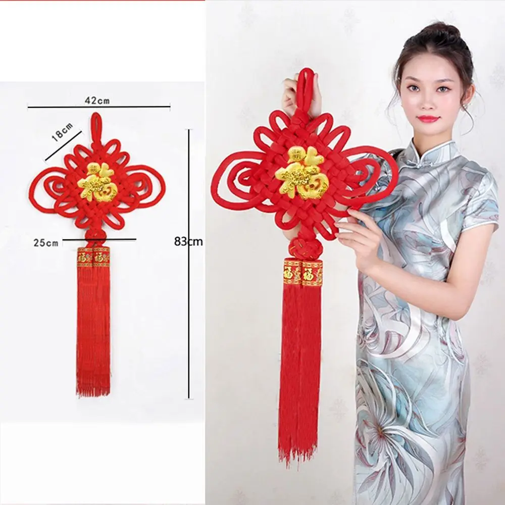 Happiness Wedding Tassel Pendant Hanging Decoration Red Chinese Knot New Year Decor Room Wall Ornament Spring Festival Pendants