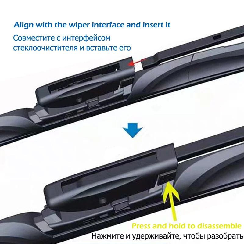 APPDEE Wiper Front & Rear Wiper Blades Set For Renault Scenic 2 / Grand 2005-2009 Windshield Windscreen Front 26\