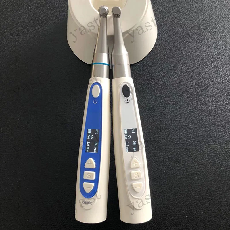 1set nuevo equipo de odontología dentista Endomotor Dental 1: 1 pieza de mano Contra ángulo pantalla OLED HD y mango inalámbrico