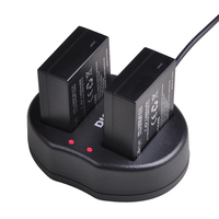 2 Pack DMW-BLC12 BLC12E BLC12PP BLC12 Battery + Dual USB Charger for Panasonic Lumix FZ1000,FZ200,FZ300,DMC-GX8,G5,G6,G7,GH2