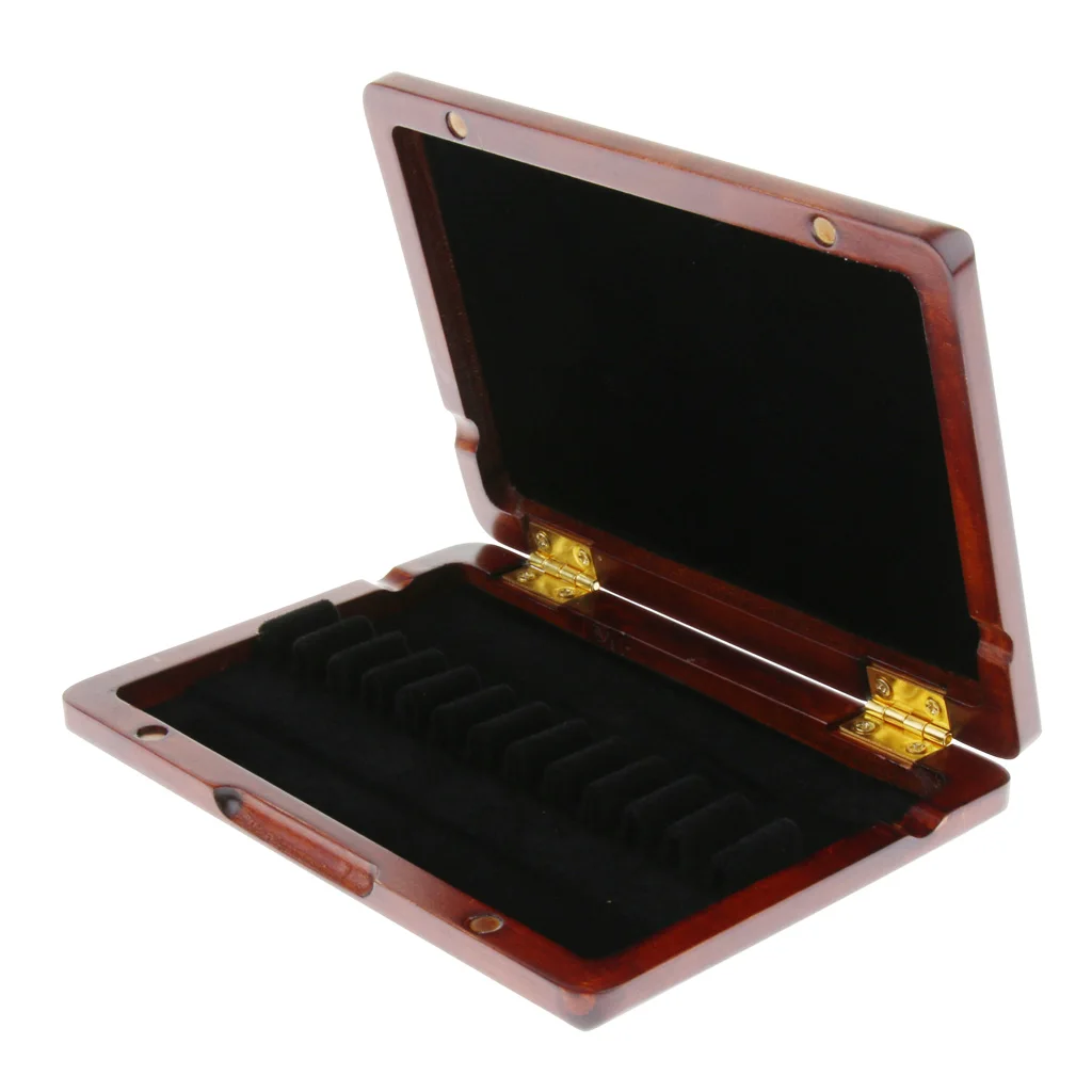 Dark Red Oboe Reed Storage Case Box Holder for Wind Woodwind Instrument Parts