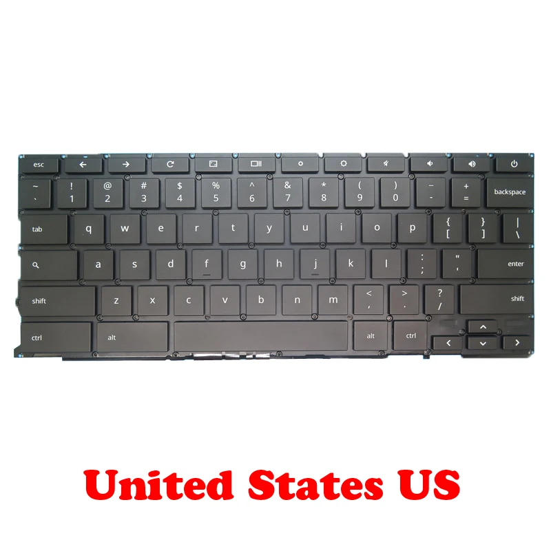 Laptop Replacement Backlit Keyboard For Google Chromebook Pixel 2015 2015 C1501W United States US United Kingdom UK NO Frame